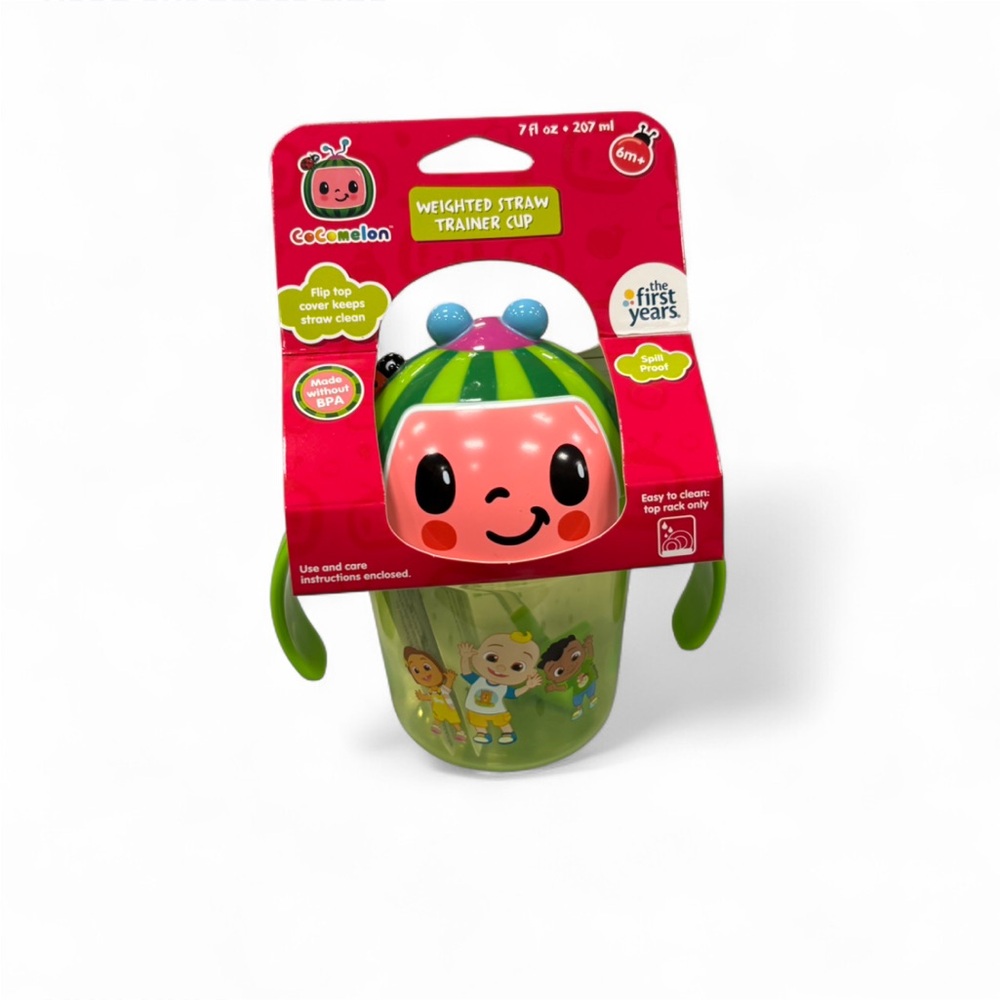 The First Years Cocomelon Weighted Straw Cup